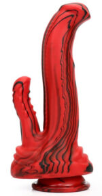 double gode dobhorse 18 x 7cm rouge et noir 1