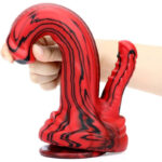 double gode dobhorse 18 x 7cm rouge et noir 5