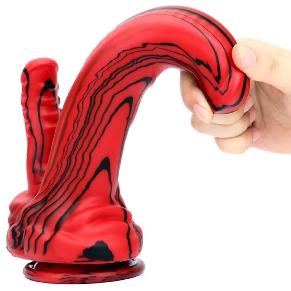 double gode dobhorse 18 x 7cm rouge et noir 6