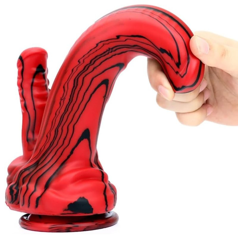 double gode dobhorse 18 x 7cm rouge et noir 6