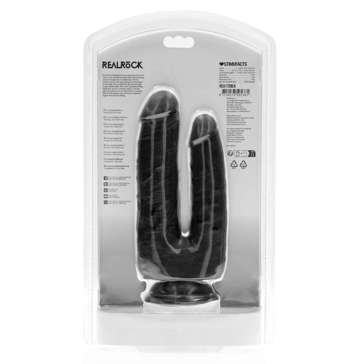 double gode double trouble 15 x 45cm noir 5