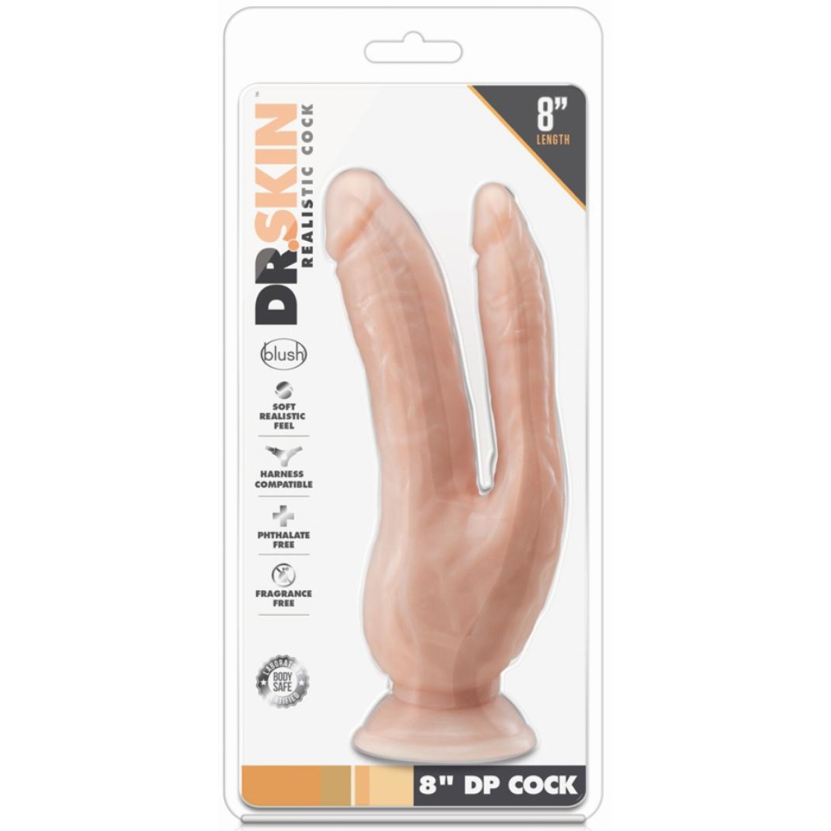double gode dp cock dr skin 18 x 6cm 1