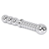 double gode en metal ribbed 19 x 35 cm 3
