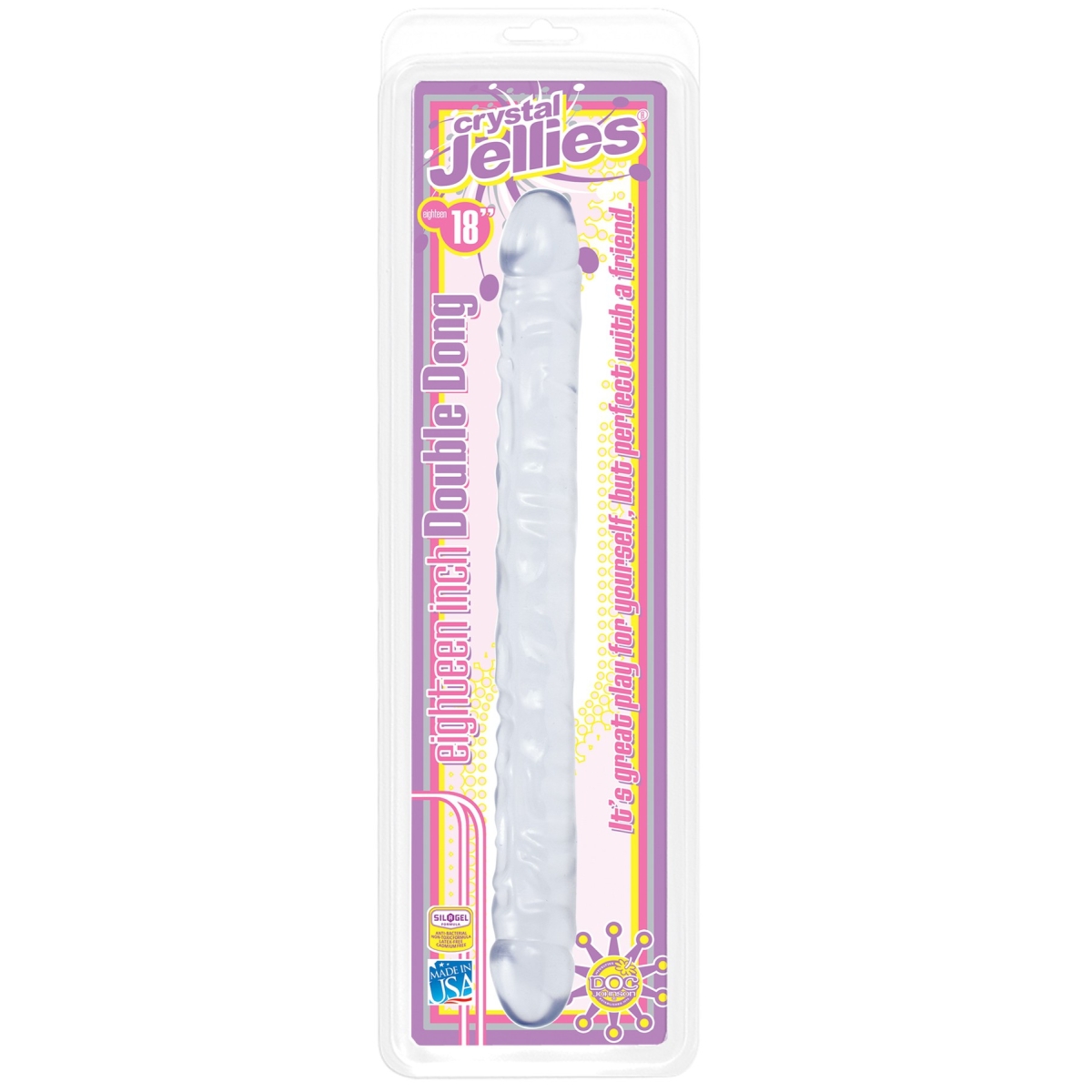 double gode jelly clear 44 x 43 cm 1