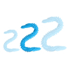 double gode scolop m 50 x 4cm bleu