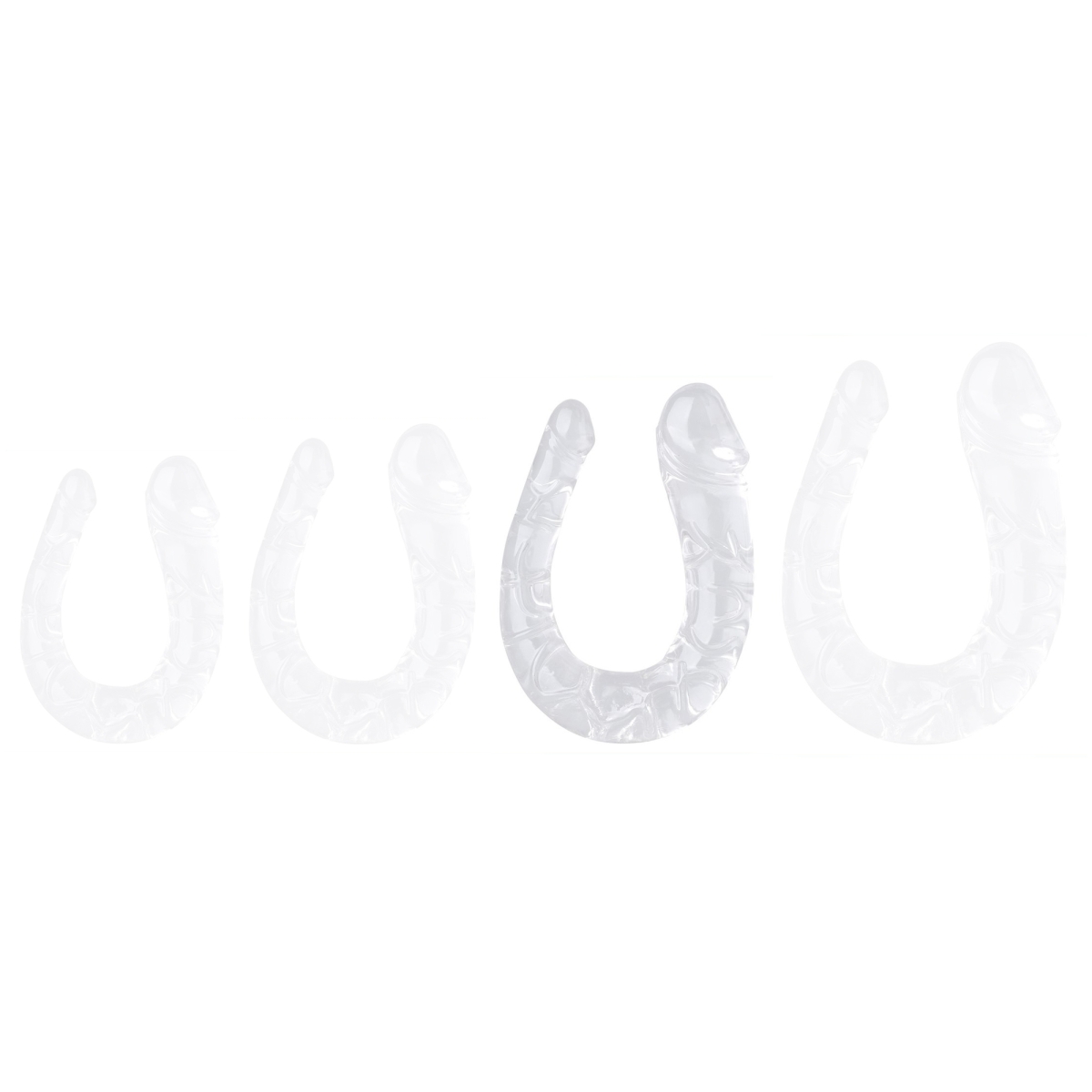 double gode transparent u jelly l 17 x 45cm