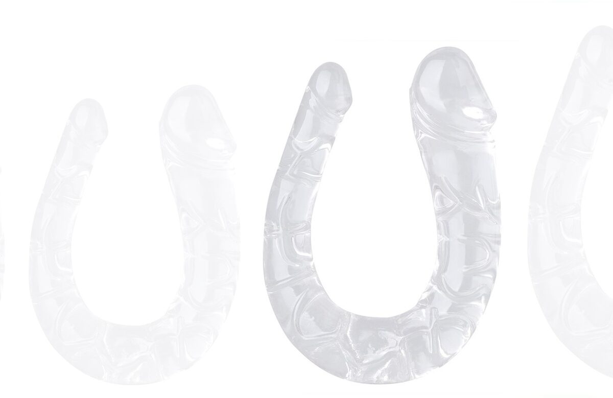 double gode transparent u jelly l 17 x 45cm