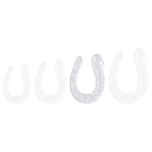 double gode transparent u jelly l 17 x 45cm