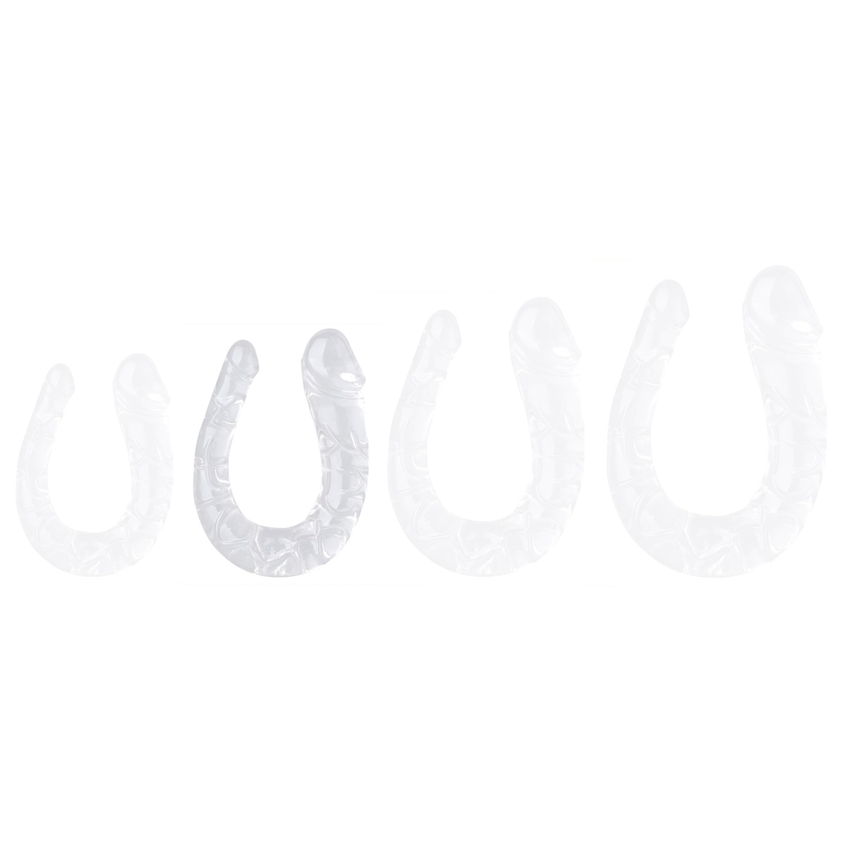 double gode transparent u jelly m 15 x 4cm