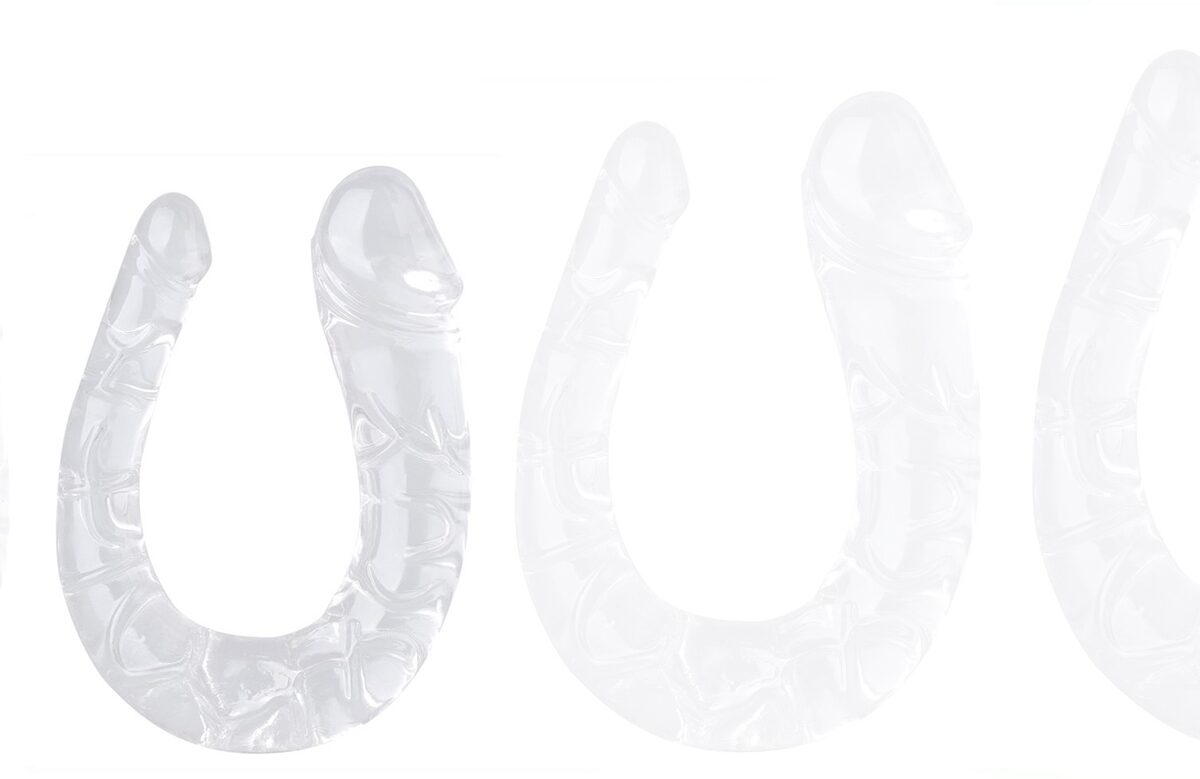 double gode transparent u jelly m 15 x 4cm