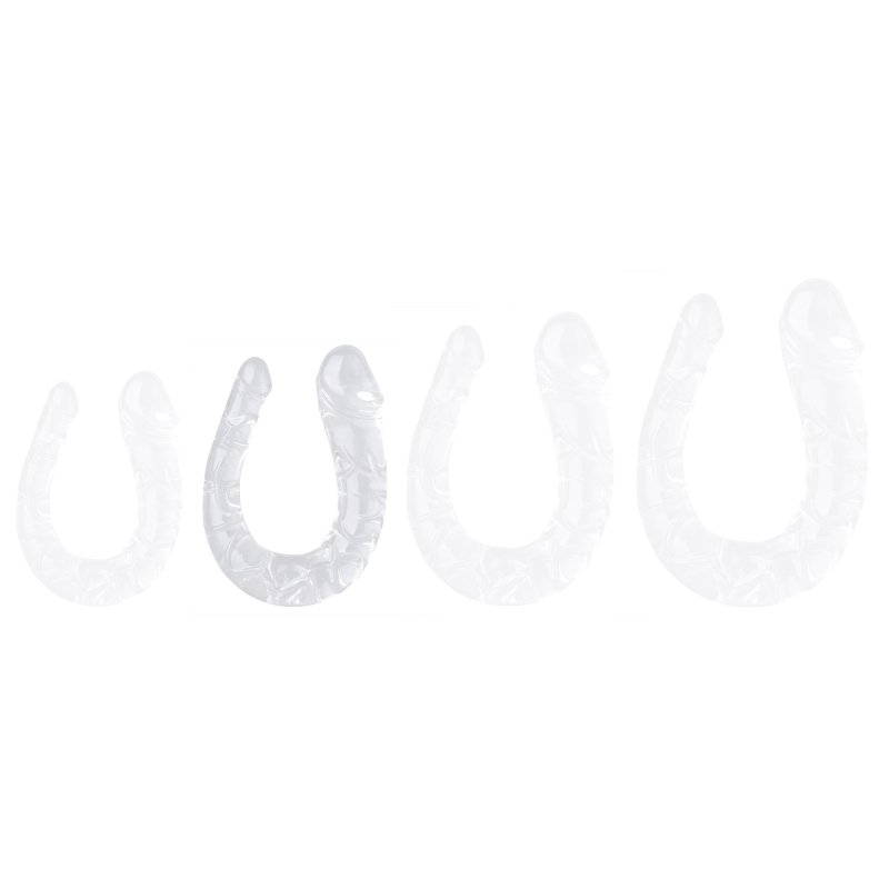 double gode transparent u jelly m 15 x 4cm