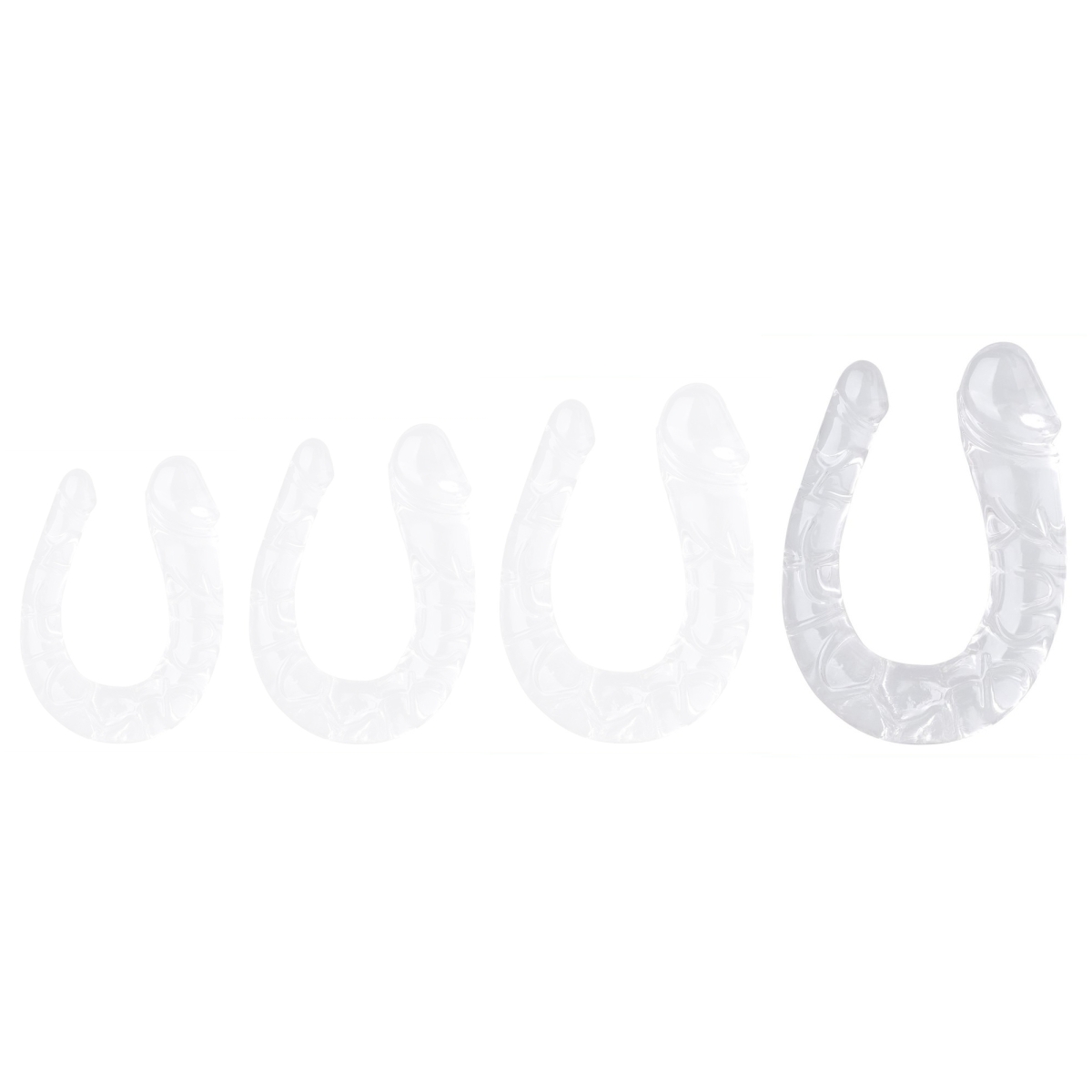 double gode transparent u jelly xl 19 x 5cm