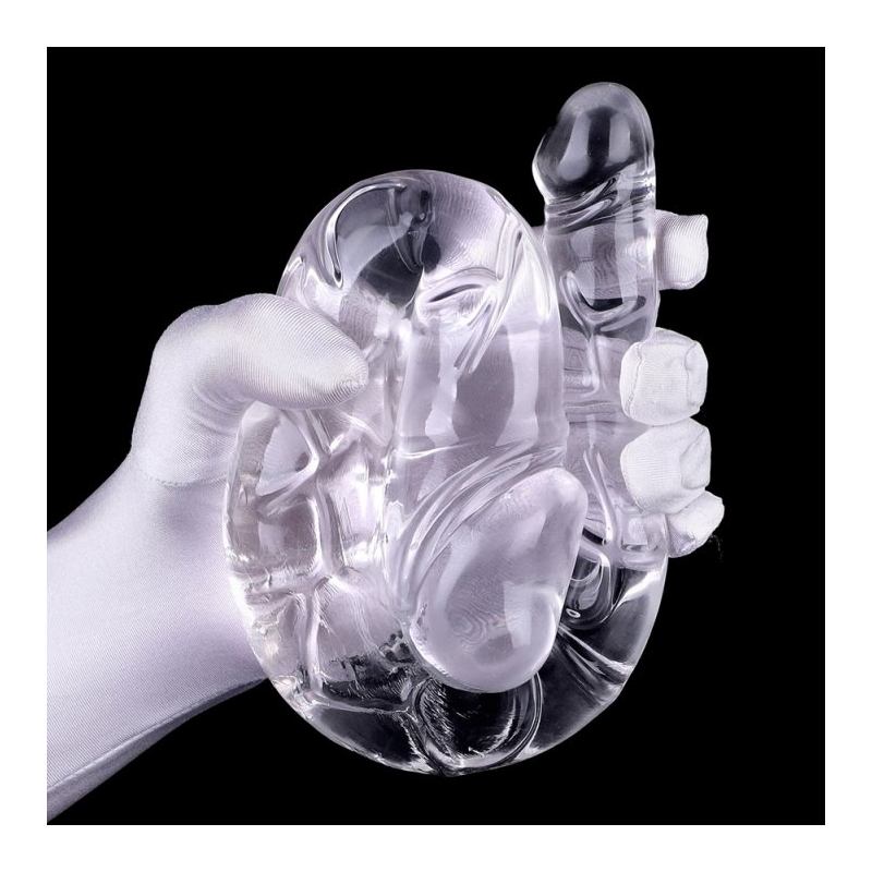 double gode transparent u jelly xl 19 x 5cm 2