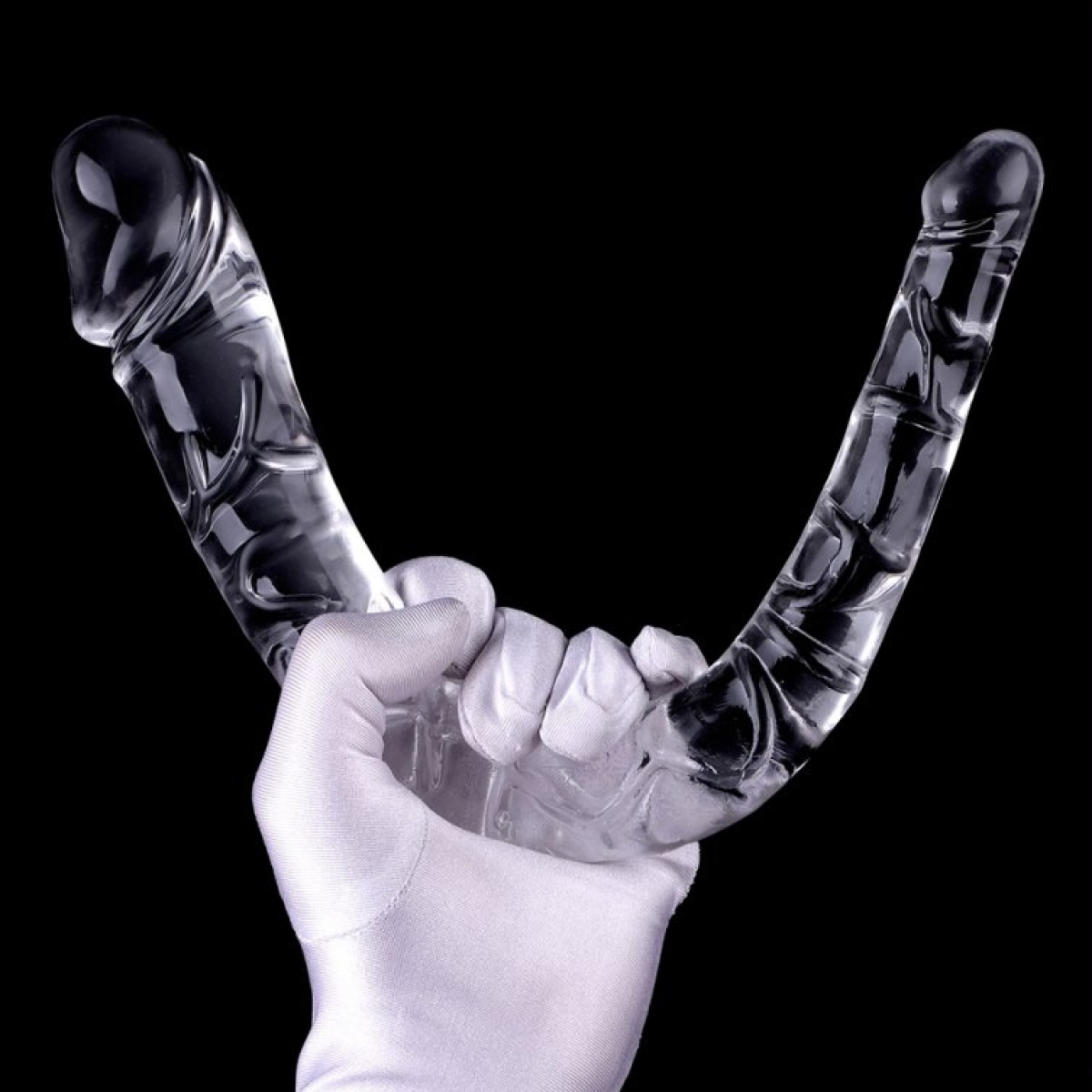 double gode transparent u jelly xl 19 x 5cm 3