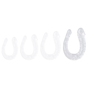 double gode transparent u jelly xl 19 x 5cm
