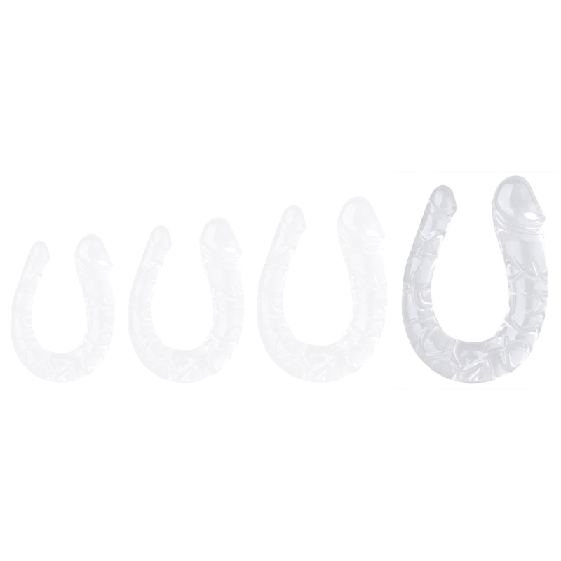 double gode transparent u jelly xl 19 x 5cm