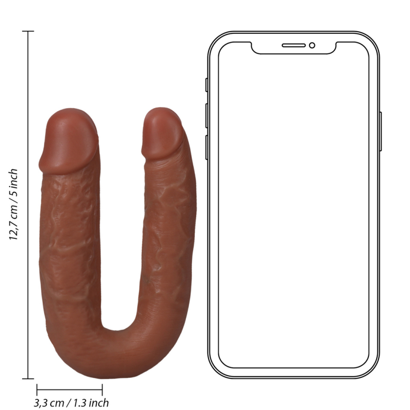 double gode u shape 12 x 3cm marron 5