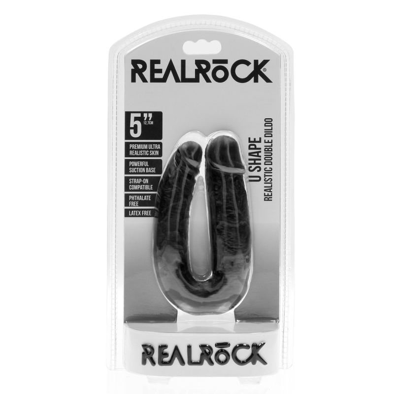 double gode u shape 12 x 3cm noir 1