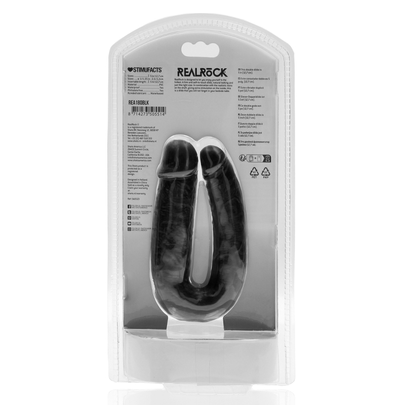 double gode u shape 12 x 3cm noir 7