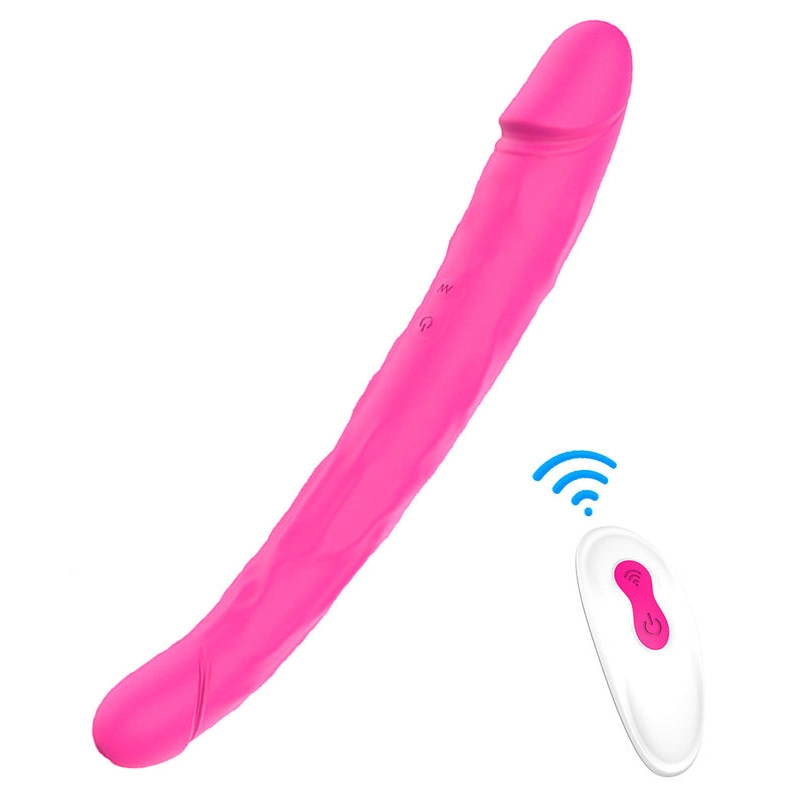 double-gode-vibrant-king-3-31-x-4-cm-rose double gode vibrant king 3 31 x 4 cm rose