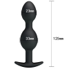 double heavy balls silicone butt plug 1 2