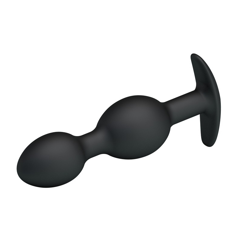double heavy balls silicone butt plug 1 3