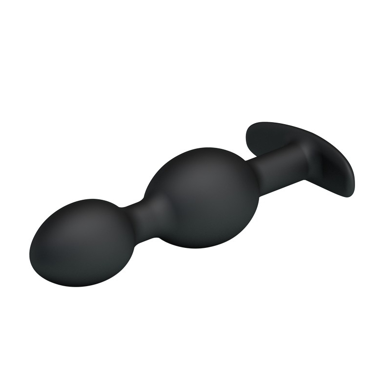 double heavy balls silicone butt plug 1 5