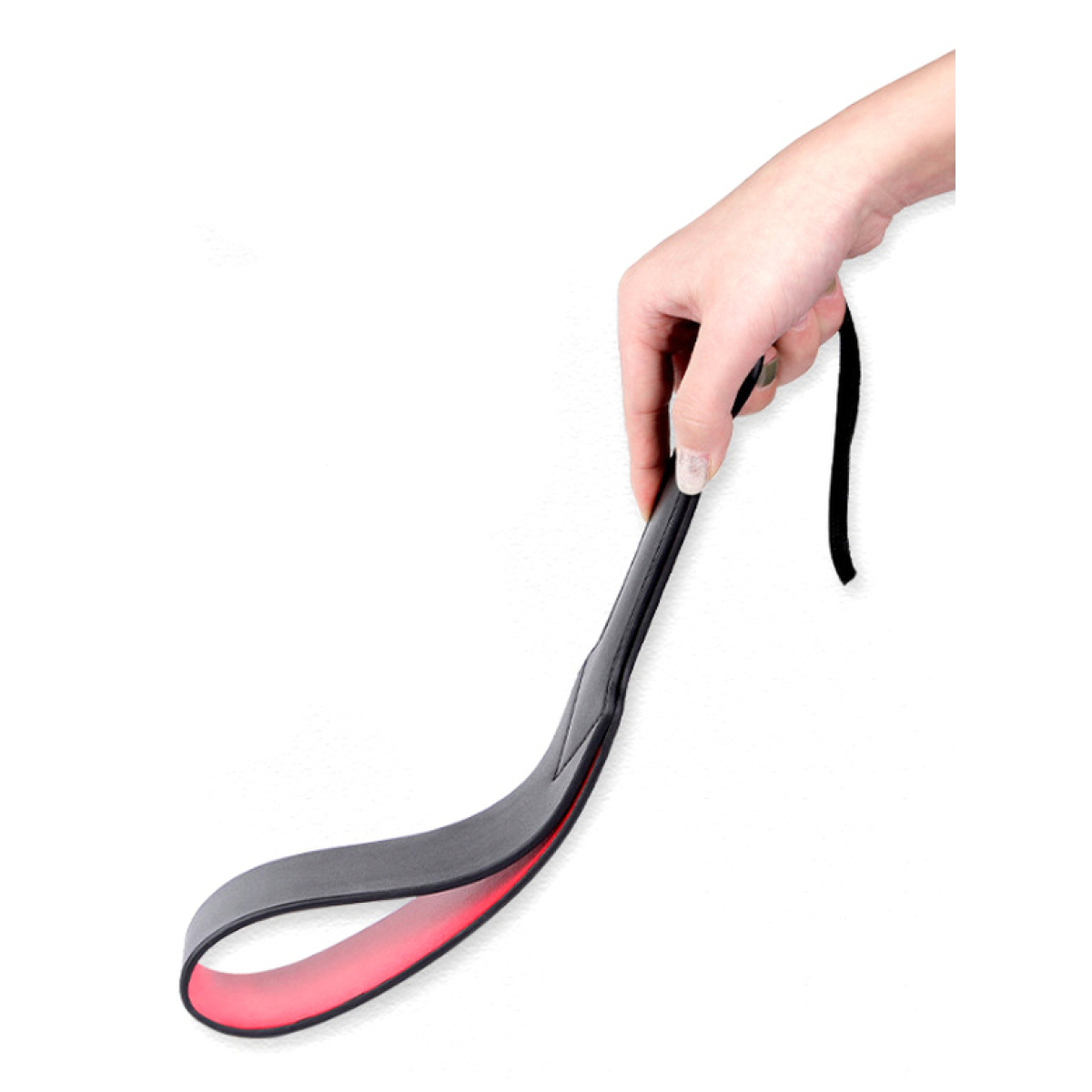 double layer spanking paddle red black 2