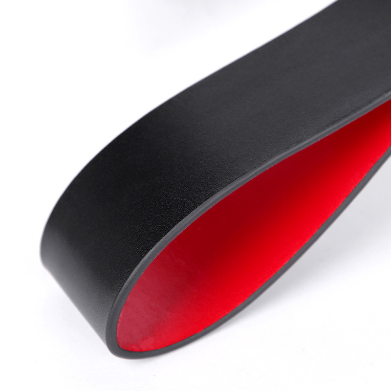 double layer spanking paddle red black 3