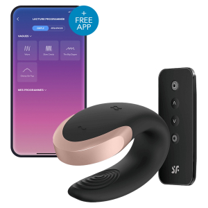 double love luxury partner vibrator black