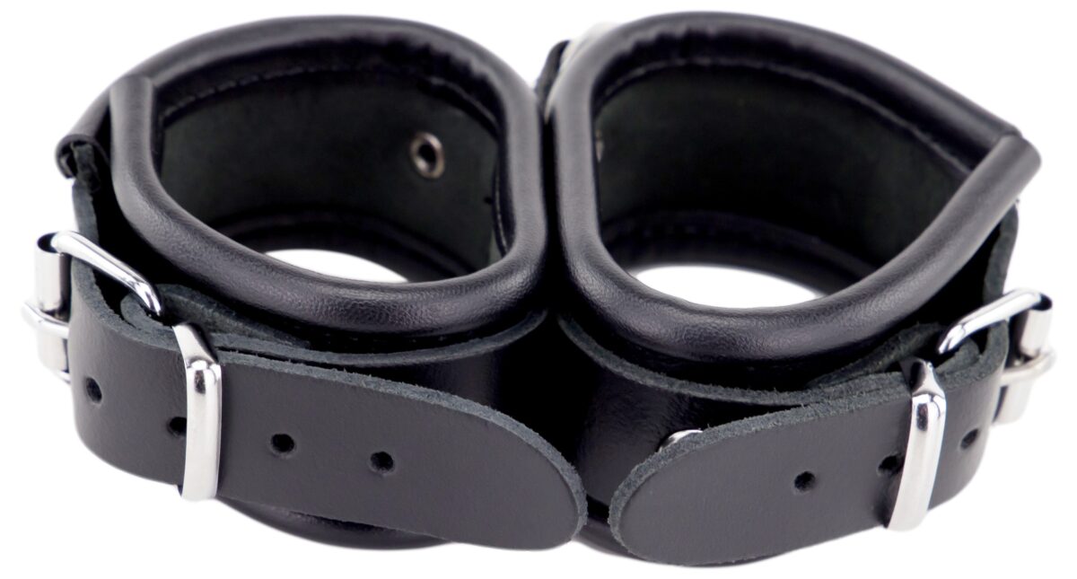 double menotte de maintien en cuir 4