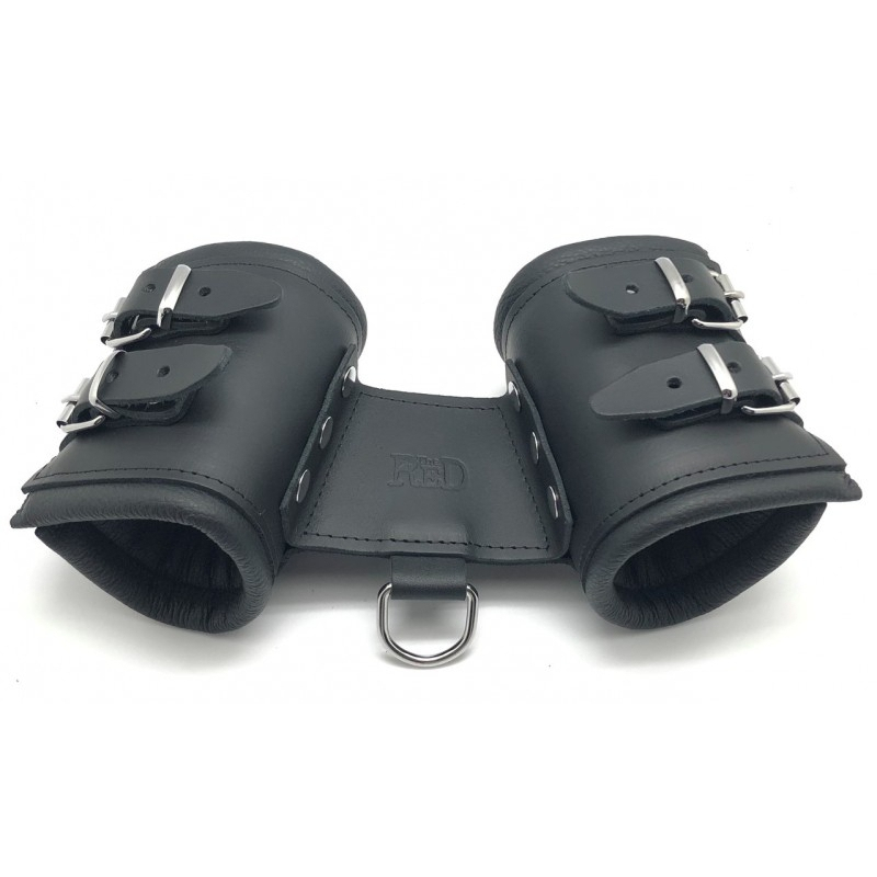 double menotte de maintient en cuir 1