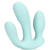 double plug vibrant three in one 10 x 32cm bleu 3
