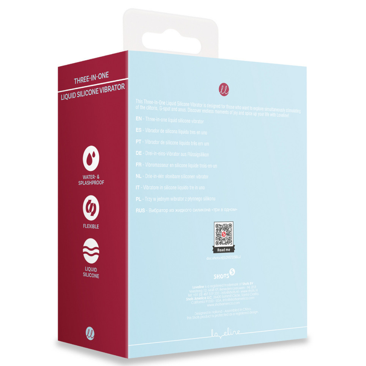 double plug vibrant three in one 10 x 32cm bleu 8