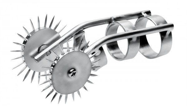 double roue crantee pour doigt