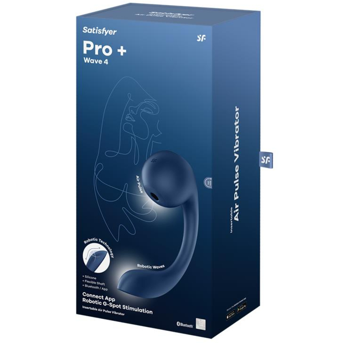 double stimulateur connecte pro wave 4 15 x 35cm 1