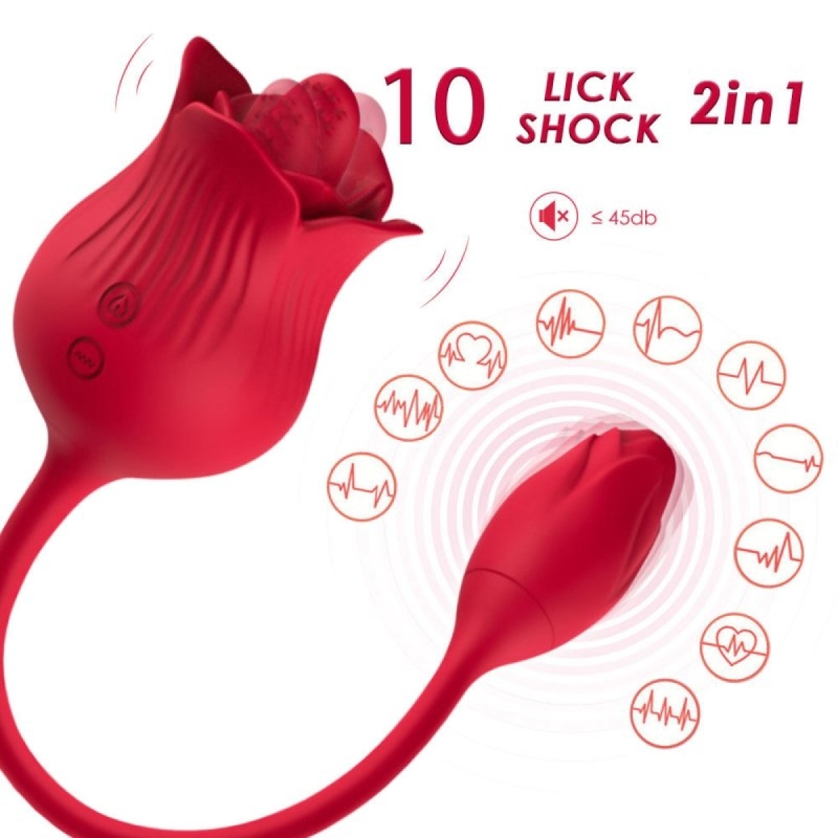 double stimulateur lickclit 6 x 3cm 6