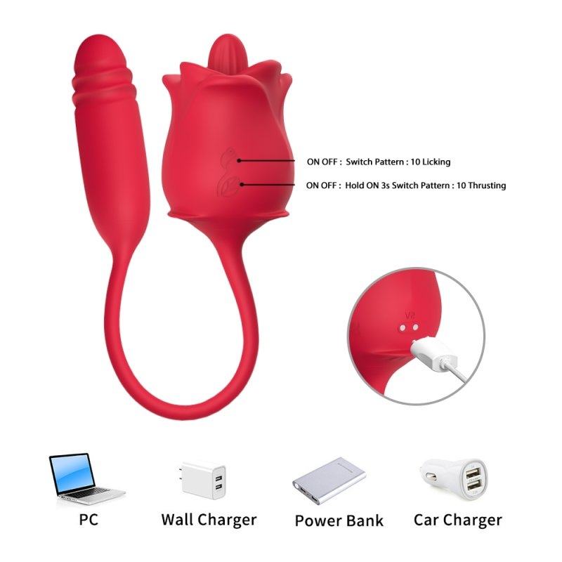double stimulateur thrustlick 12 x 3cm 5