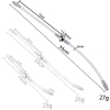double tige d uretre flexible flexi duo 34cm diametre 8mm 2