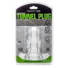 double tunnel plug extra large 14 x 78 cm transparent 1