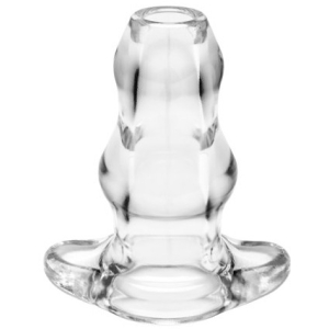 double tunnel plug extra large 14 x 78 cm transparent