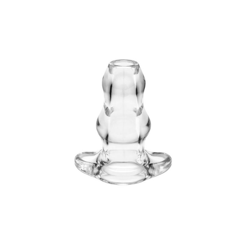 double tunnel plug extra large 14 x 78 cm transparent