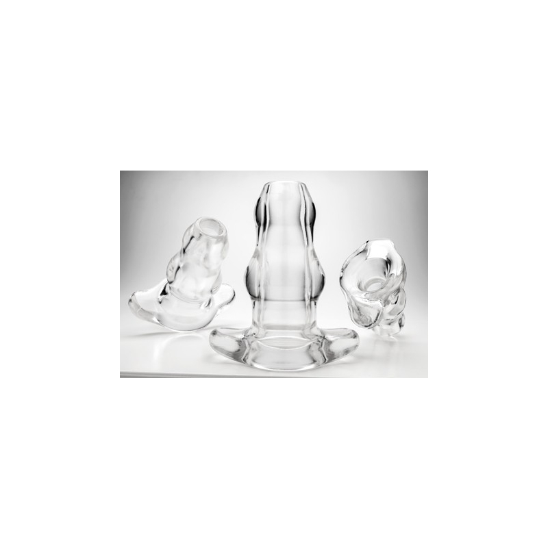 double tunnel plug medium transparent 2