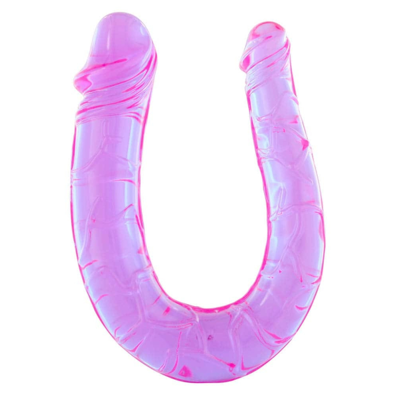 dougle gode twin dong 11 x 34cm violet