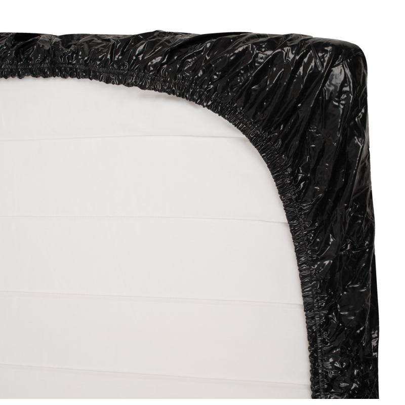 drap housse en vinyle orgy sheet 220 x 220 cm noir 2