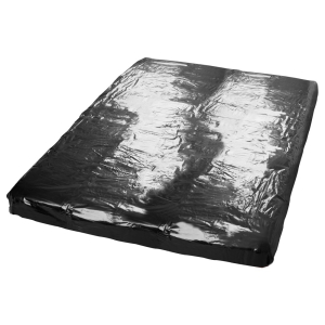 drap housse en vinyle orgy sheet 220 x 220 cm noir