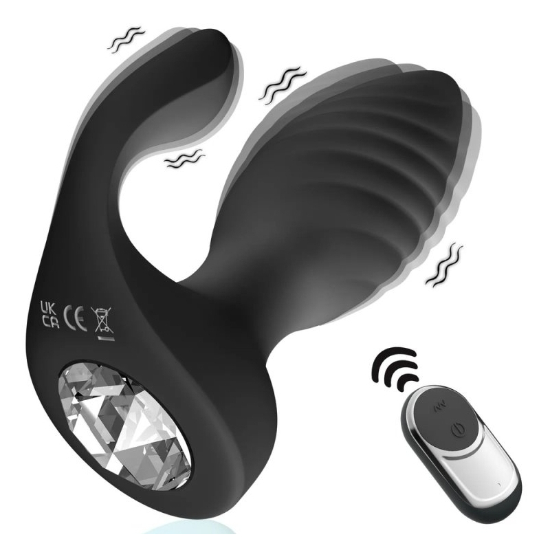 dual motors anal plug black 1