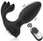 dual motors anal plug black