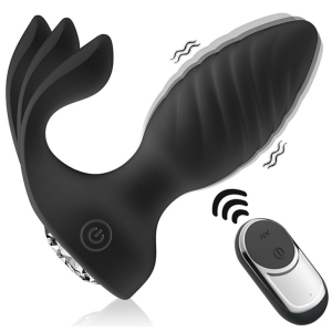 dual motors anal plug black