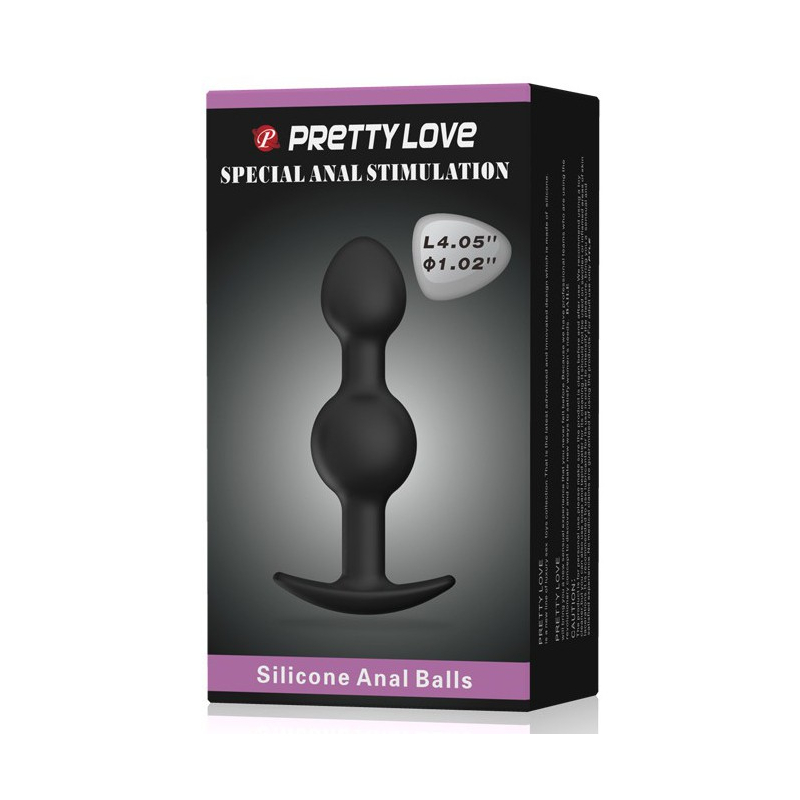duo heavy balls silicone butt plug 1